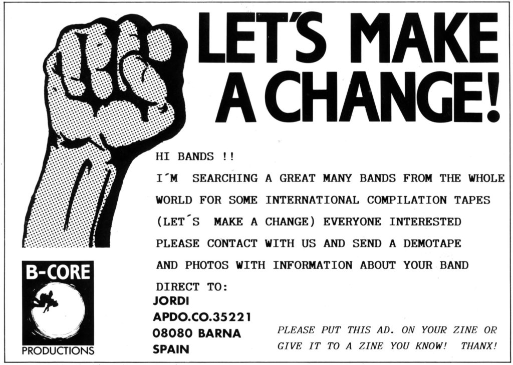 flyer bcore hardcore punk